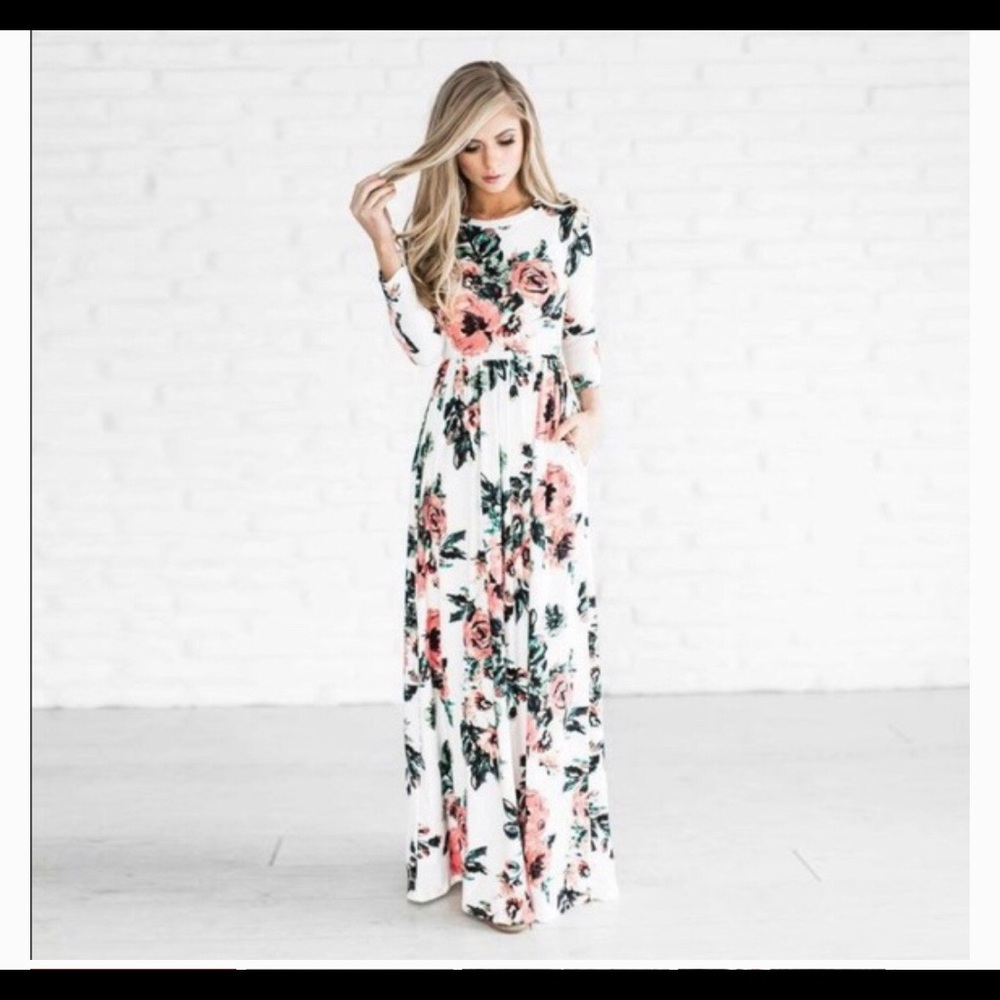 Floral maxi dress
